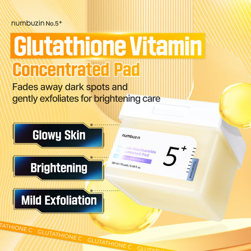 No.5+ Glutathione Vitamin Concentrated Toner Pads