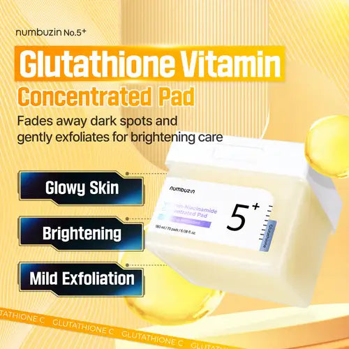 No.5+ Glutathione Vitamin Concentrated Toner Pads
