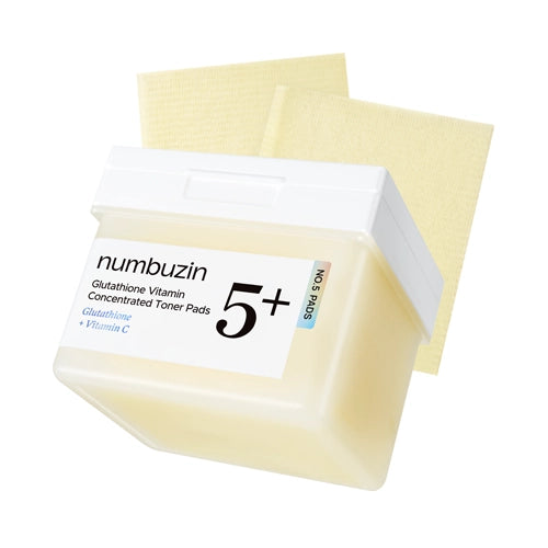 No.5+ Glutathione Vitamin Concentrated Toner Pads - Clow Skincare